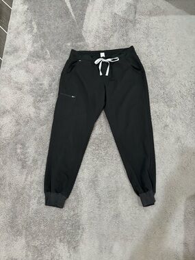 Large FIGS Black Scrub Pants